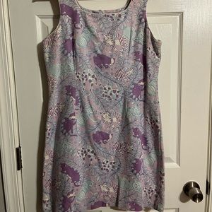 Rare Vintage Lilly Pulitzer Cat Print Dress